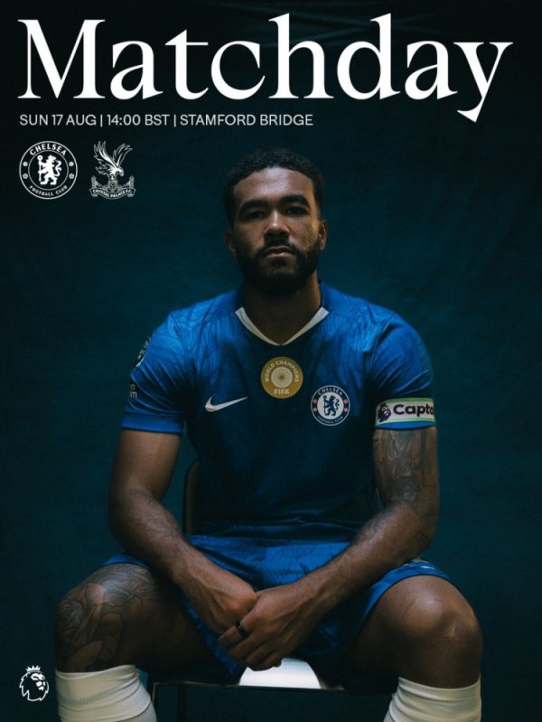 升利配 切尔西发布对阵水晶宫海报：队长里斯-詹姆斯单人出镜